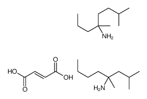 (E)-but-2-enedioate,2,4-dimethyloctan-4-ylazanium,4,7-dimethyloctan-4-ylazanium结构式