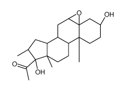 5alpha,6alpha-Epoxy-3beta,17-dihydroxy-16alpha-methylpregnan-20-one Structure