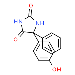 5-(4'-Hydroxyphenyl)-5-phenylhydantoin结构式