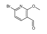 6-BROMO-2-METHOXY-PYRIDINE-3-CARBALDEHYDE structure