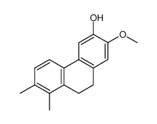 9,10-Dihydro-2-methoxy-7,8-dimethylphenanthren-3-ol Structure