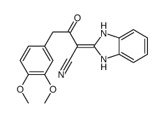 2-(1,3-dihydrobenzimidazol-2-ylidene)-4-(3,4-dimethoxyphenyl)-3-oxobutanenitrile Structure