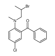 [2-[2-bromopropyl(methyl)amino]-5-chlorophenyl]-phenylmethanone Structure