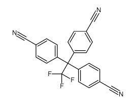 4-[1,1-bis(4-cyanophenyl)-2,2,2-trifluoroethyl]benzonitrile结构式