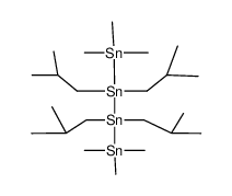 1.1.1.4.4.4.Hexamethyl-2.2.3.3-tetraisobutyl-tetrastannan Structure