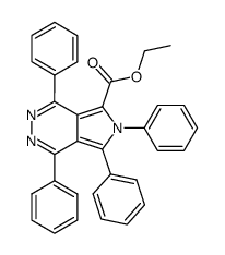 1,4,6,7-tetraphenyl-6H-pyrrolo[3,4-d]pyridazine-5-carboxylic acid ethyl ester Structure