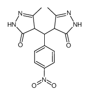 4,4'-p-nitrobenzylidene-bis(3-methyl-2-pyrazolin-5-one) Structure