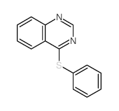 Quinazoline, 4-(phenylthio)- Structure