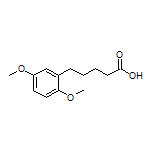 5-(2,5-Dimethoxyphenyl)pentanoic Acid Structure