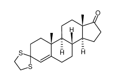 4-Androstene-3,17-dione 3-ethylene dithioacetal Structure