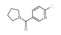 2-氯-5-(吡咯烷-1-羰基)吡啶结构式