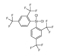 bis[2,4-bis(trifluoromethyl)phenyl]-dichlorosilane Structure