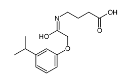 4-[[2-(3-propan-2-ylphenoxy)acetyl]amino]butanoic acid结构式