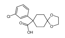 8-(3-Chloro-phenyl)-1,4-dioxa-spiro[4.5]decane-8-carboxylic acid Structure