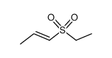 (E)-ethyl 1-propenyl sulfone Structure