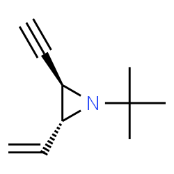 Aziridine, 1-(1,1-dimethylethyl)-2-ethenyl-3-ethynyl-, trans- (9CI) structure