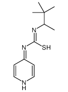 1-(4-pyridyl)-3-(1,2,2-trimethylpropyl)thiourea结构式