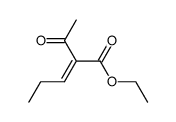 ethyl 2-acetyl-2-pentenoate Structure