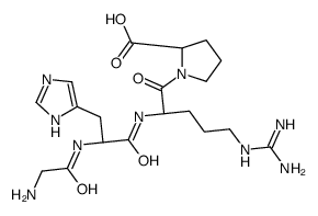 H-Gly-His-Arg-Pro-OH acetate salt Structure