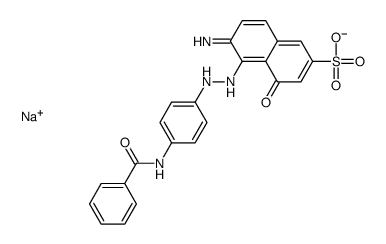 sodium 6-amino-5-[[4-(benzoylamino)phenyl]azo]-4-hydroxynaphthalene-2-sulphonate structure