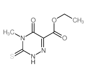 1,2,4-Triazine-6-carboxylicacid, 2,3,4,5-tetrahydro-4-methyl-5-oxo-3-thioxo-, ethyl ester结构式