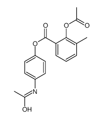 4-(acetylamino)phenyl 3-methyl-o-acetylsalicylate结构式