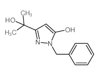 2-benzyl-5-(2-hydroxypropan-2-yl)-1H-pyrazol-3-one Structure