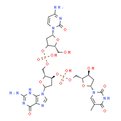 deoxy(cytidylyl-guanylyl-thymidylic acid)结构式