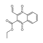 ethyl 3-formyl-4-oxido-1-oxoquinoxalin-1-ium-2-carboxylate Structure