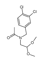 N-(3,4-dichlorobenzyl)-N-(2,2-dimethoxyethyl)acetamide Structure