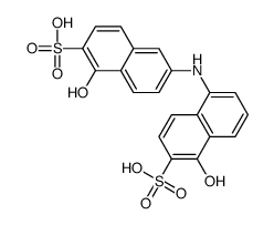5,6'-Iminobis(1-hydroxy-2-naphthalenesulfonic acid)结构式