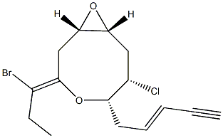 (1S,3Z,8R)-3-(1-Bromopropylidene)-6β-chloro-5β-[(E)-2-penten-4-ynyl]-4,9-dioxabicyclo[6.1.0]nonane picture