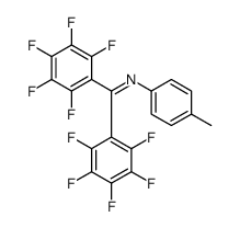 N-(4-methylphenyl)-1,1-bis(2,3,4,5,6-pentafluorophenyl)methanimine Structure