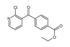 2-CHLORO-3-(4-ETHOXYCARBONYLBENZOYL)PYRIDINE结构式