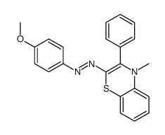 (4-methoxyphenyl)-(4-methyl-3-phenyl-1,4-benzothiazin-2-yl)diazene Structure