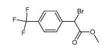 α-bromo-(4-(trifluoromethyl)phenyl)acetic acid methyl ester结构式