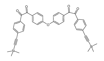 4,4'-bis[(4-(trimethylsilyl)ethynylphenyl)glyoxalyl]phenyl ether Structure