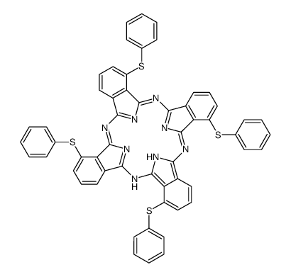 1,8,15,22-四(苯硫醇)-29H,31H-酞菁结构式