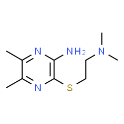 Pyrazinamine, 3-[[2-(dimethylamino)ethyl]thio]-5,6-dimethyl- (9CI) Structure