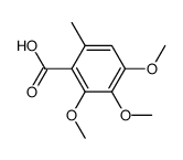 2,3,4-trimethoxy-6-methylbenzoic acid Structure