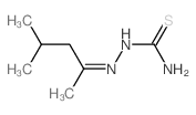 Hydrazinecarbothioamide,2-(1,3-dimethylbutylidene)- structure