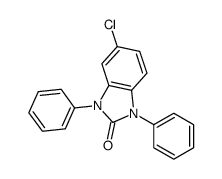 5-chloro-1,3-diphenylbenzimidazol-2-one结构式