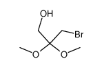 3-bromo-2,2-dimethoxy-1-propanol Structure