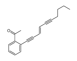 1-(2-dec-3-en-1,5-diynylphenyl)ethanone Structure