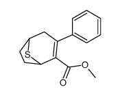 methyl 3-phenyl-8-thiabicyclo[3.2.1]oct-3-ene-4-carboxylate Structure