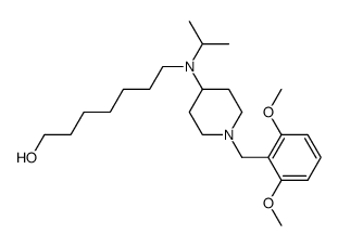 7-{[1-(2,6-dimethoxybenzyl)piperidin-4-yl]isopropylamino}hept-1-ol结构式