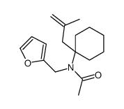 N-(furan-2-ylmethyl)-N-[1-(2-methylprop-2-enyl)cyclohexyl]acetamide Structure