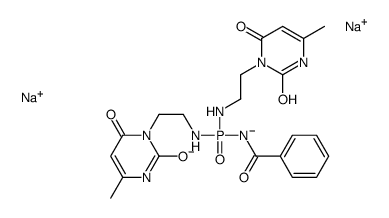 disodium [benzamido-[2-(4-methyl-2,6-dioxo-3H-pyrimidin-1-yl)ethylazan idyl]phosphoryl]-[2-(4-methyl-2,6-dioxo-3H-pyrimidin-1-yl)ethyl]azanid e structure