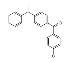 (4-chlorophenyl)-[4-(1-phenylethyl)phenyl]methanone结构式