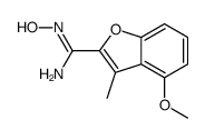 N'-hydroxy-4-methoxy-3-methyl-1-benzofuran-2-carboximidamide结构式